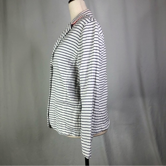 Gap Academy Blazer white blue striped double lawn cotton 10 - Picture 4 of 13
